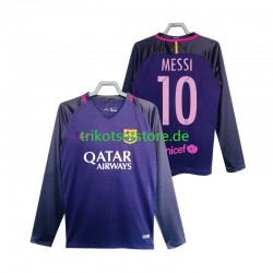 FC Barcelona Lionel Messi 10 Retro 2016 2017 Herren Trikot Auswärts Langarm
