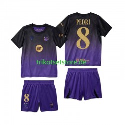 FC Barcelona Pedri 8 2026-2027 Kinder Trikotset Auswärts Kurzarm