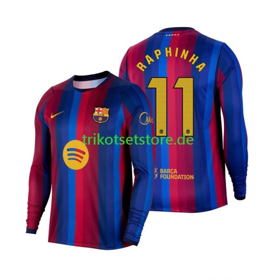 FC Barcelona Raphinha 11 2026-2027 Herren Trikot Heim Langarm