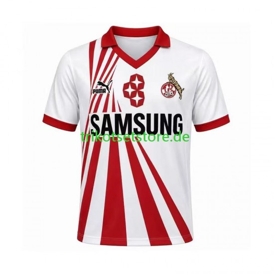 FC Köln Retro 1990 1991 Herren Trikot Heim Kurzarm