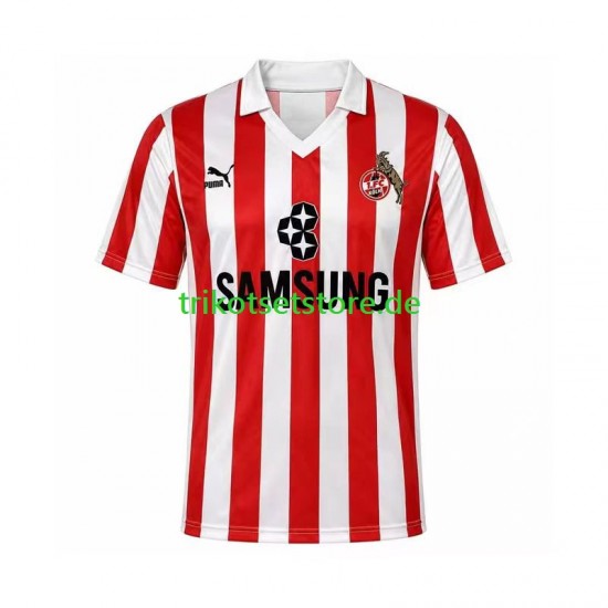 FC Köln Retro 1988 1989 Herren Trikot Ausweich Kurzarm