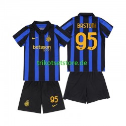 Inter Mailand Alessandro Bastoni 95 2026-2027 Kinder Trikotset Heim Kurzarm