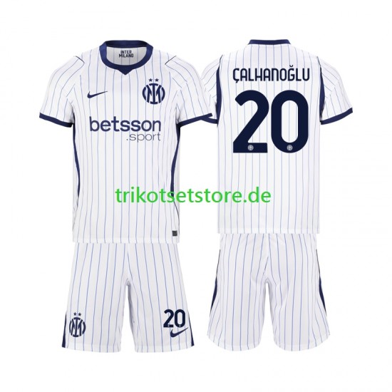 Inter Mailand Hakan Calhanoglu 20 2026-2027 Kinder Trikotset Auswärts Kurzarm