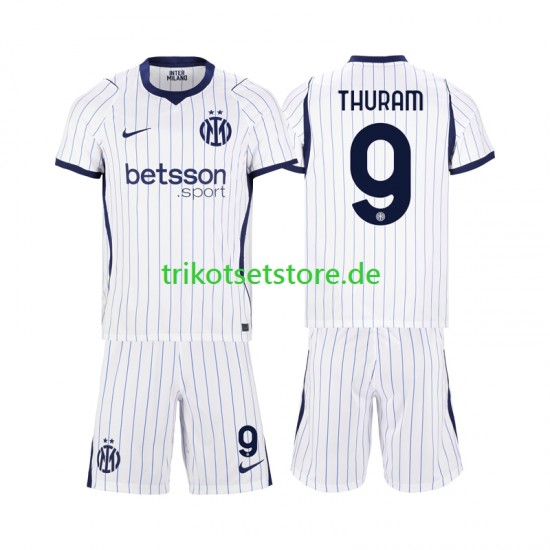 Inter Mailand Marcus Thuram 9 2026-2027 Kinder Trikotset Auswärts Kurzarm