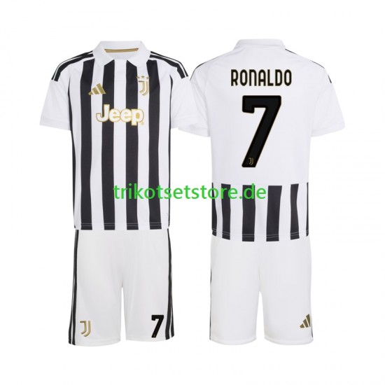 Juventus Turin Cristiano Ronaldo 7 2026-2027 Kinder Trikotset Heim Kurzarm
