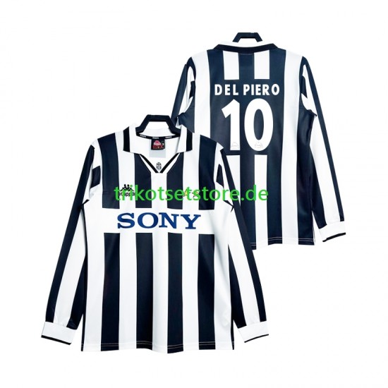 Juventus Turin DEL PIERO 10 Retro 1997 Herren Trikot Heim Langarm