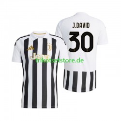 Juventus Turin Jonathan David 30 2026-2027 Herren Trikot Heim Kurzarm