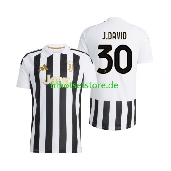 Juventus Turin Jonathan David 30 2026-2027 Herren Trikot Heim Kurzarm