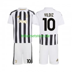 Juventus Turin Kenan Yildiz 10 2026-2027 Kinder Trikotset Heim Kurzarm