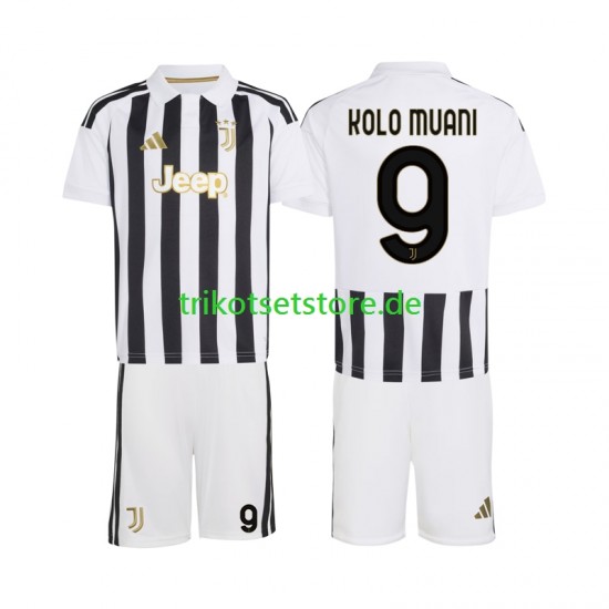 Juventus Turin Randal Kolo Muani 9 2026-2027 Kinder Trikotset Heim Kurzarm