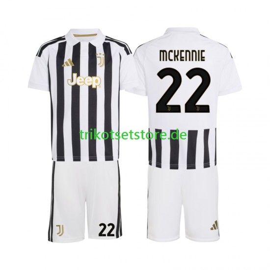 Juventus Turin Weston McKennie 22 2026-2027 Kinder Trikotset Heim Kurzarm