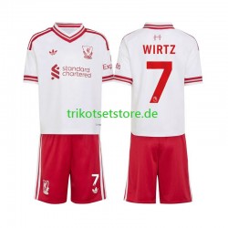 Liverpool Florian Wirtz 7 2026-2027 Kinder Trikotset Auswärts Kurzarm
