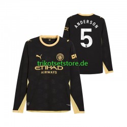 Manchester City Elliot Anderson 5 2026-2027 Herren Trikot Auswärts Langarm