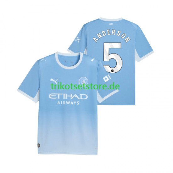 Manchester City Elliot Anderson 5 2026-2027 Herren Trikot Heim Kurzarm