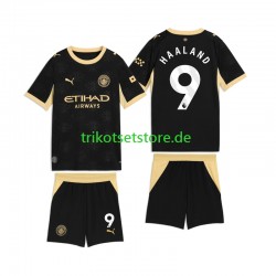 Manchester City Erling Haaland 9 2026-2027 Kinder Trikotset Auswärts Kurzarm