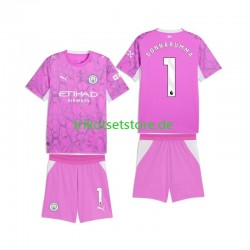Manchester City Torwart Gianluigi Donnarumma 1 2026-2027 Kinder Trikotset Auswärts Kurzarm