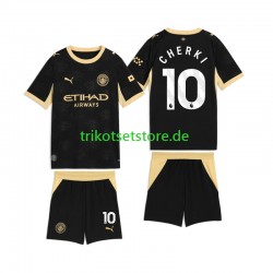 Manchester City Rayan Cherki 10 2026-2027 Kinder Trikotset Auswärts Kurzarm