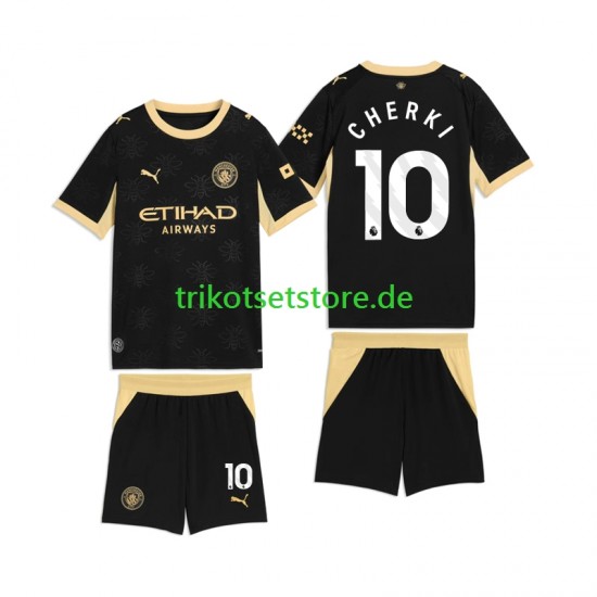Manchester City Rayan Cherki 10 2026-2027 Kinder Trikotset Auswärts Kurzarm