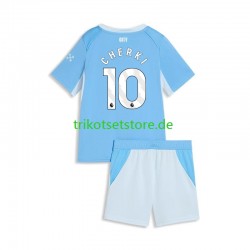 Manchester City Rayan Cherki 10 2026-2027 Kinder Trikotset Heim Kurzarm