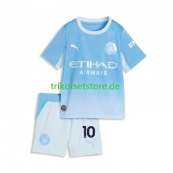 Manchester City Rayan Cherki 10 2026-2027 Kinder Trikotset Heim Kurzarm