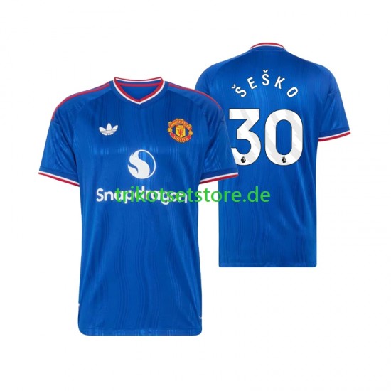 Manchester United Benjamin Sesko 30 2026-2027 Herren Trikot Auswärts Kurzarm
