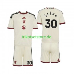 Manchester United Benjamin Sesko 30 2026-2027 Kinder Trikotset Ausweich Kurzarm