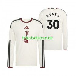 Manchester United Benjamin Sesko 30 2026-2027 Herren Trikot Ausweich Langarm