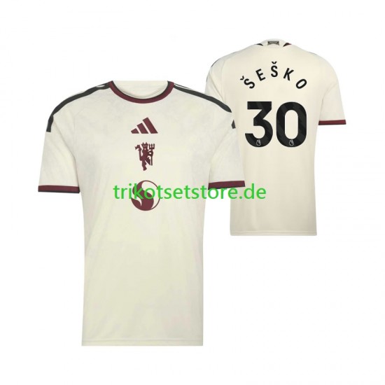 Manchester United Benjamin Sesko 30 2026-2027 Herren Trikot Ausweich Kurzarm