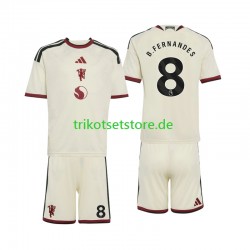 Manchester United Bruno Fernandes 8 2026-2027 Kinder Trikotset Ausweich Kurzarm