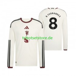 Manchester United Bruno Fernandes 8 2026-2027 Herren Trikot Ausweich Langarm