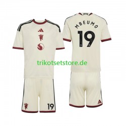 Manchester United Bryan Mbeumo 19 2026-2027 Kinder Trikotset Ausweich Kurzarm