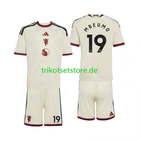 Manchester United Bryan Mbeumo 19 2026-2027 Kinder Trikotset Ausweich Kurzarm