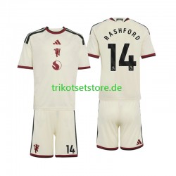 Manchester United Marcus Rashford 14 2026-2027 Kinder Trikotset Ausweich Kurzarm
