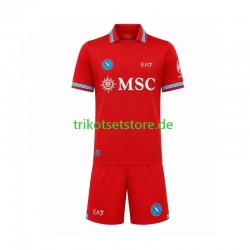 SSC Neapel 2026-2027 Kinder Trikotset Ausweich Kurzarm