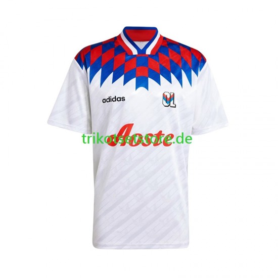 Olympique Lyon Retro 1995 1996 Herren Trikot Heim Kurzarm