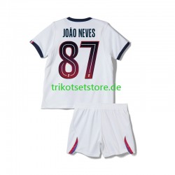 Paris Saint-Germain Joao Neves 87 2026-2027 Kinder Trikotset Auswärts Kurzarm