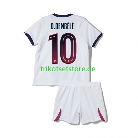Paris Saint-Germain Ousmane Dembele 10 2026-2027 Kinder Trikotset Auswärts Kurzarm