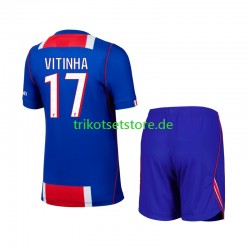 Paris Saint-Germain Vitinha 17 2026-2027 Kinder Trikotset Heim Kurzarm