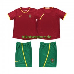 Portugal Retro 2002 Kinder Trikotset Heim Kurzarm
