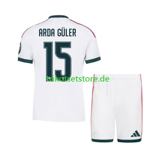 Real Madrid Arda Guler 15 2026-2027 Kinder Trikotset Heim Kurzarm