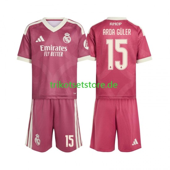 Real Madrid Arda Guler 15 2026-2027 Kinder Trikotset Ausweich Kurzarm