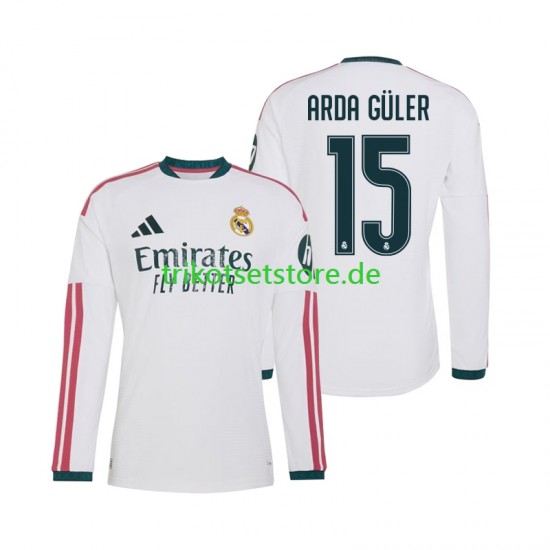 Real Madrid Arda Guler 15 2026-2027 Herren Trikot Heim Langarm