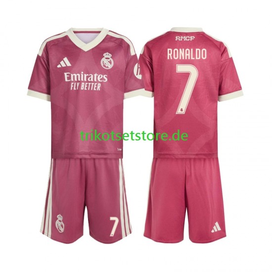 Real Madrid Cristiano Ronaldo 7 2026-2027 Kinder Trikotset Ausweich Kurzarm