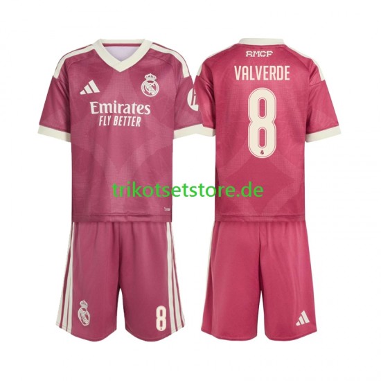 Real Madrid Federico Valverde 8 2026-2027 Kinder Trikotset Ausweich Kurzarm