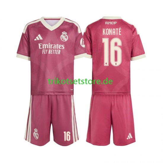 Real Madrid Ibrahima Konate 16 2026-2027 Kinder Trikotset Ausweich Kurzarm