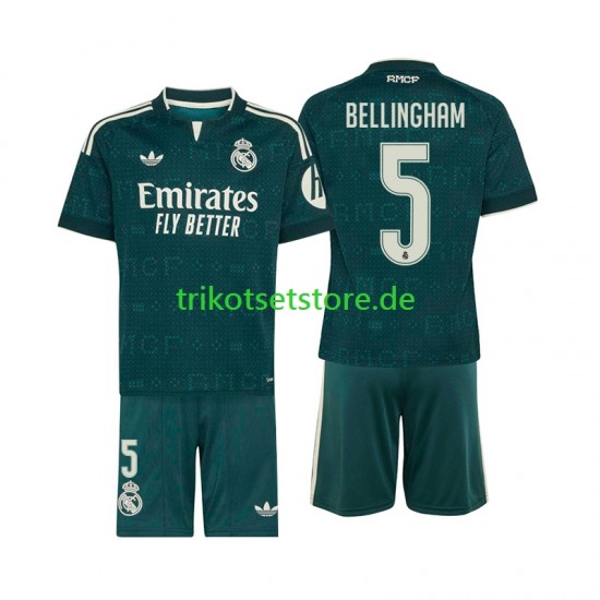 Real Madrid Jude Bellingham 5 2026-2027 Kinder Trikotset Auswärts Kurzarm