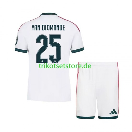 Real Madrid Yan Diomande 25 2026-2027 Kinder Trikotset Heim Kurzarm