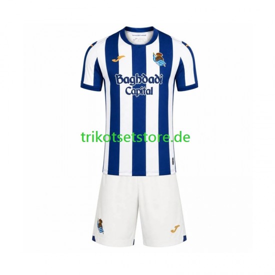 Real Sociedad 2026-2027 Kinder Trikotset Heim Kurzarm
