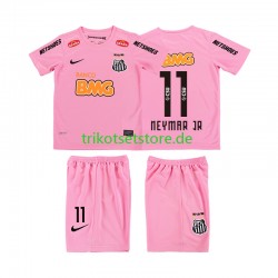 Santos Neymar JR 11 Retro 2012 2013 Kinder Trikotset Viertes Kurzarm