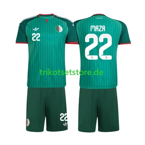 Algerien Ibrahim Maza 22 2026 Kinder Trikotset Auswärts Kurzarm